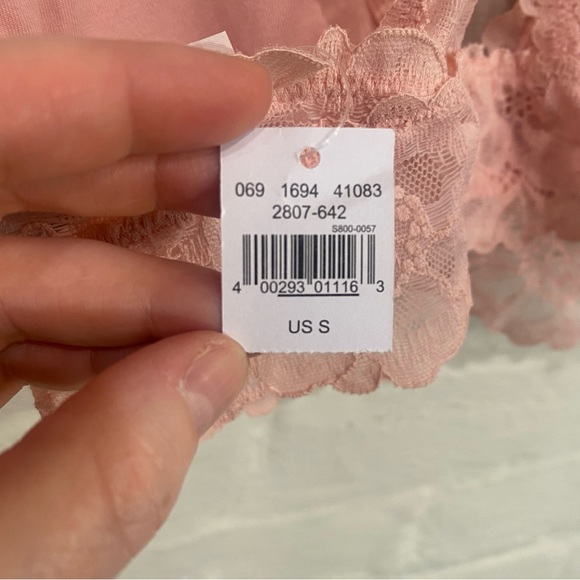 Blush Pink Aerie Lace Bralette with Removable Pads NWT - Picture 5 of 6